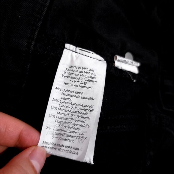 MADEWELL 9" Mid Rise Ankle Cropped Skinny Jeans Lunar Wash Black Denim 30 Basics - Picture 13 of 14